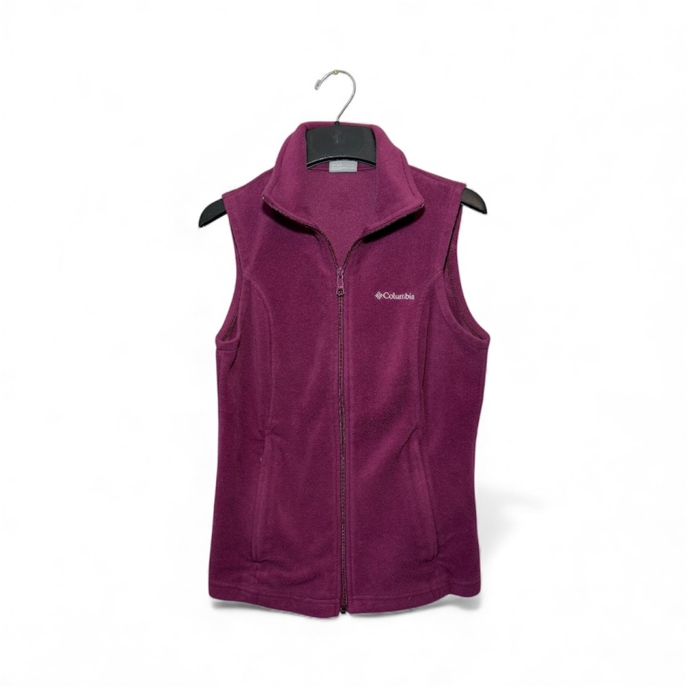Columbia Fleece Vest Plum Purple Size S